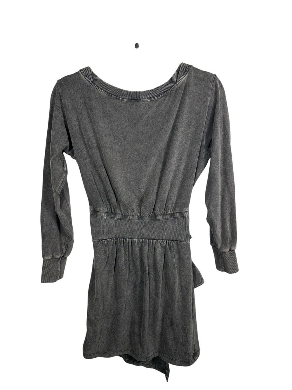 Daily Practice by Anthropologie Tie Front Lounge Mini Dress‎ Gray XS Petite - Picture 5 of 12